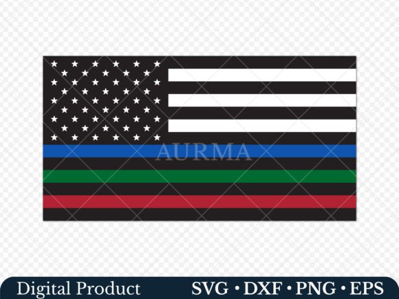 American Flag Svg for First Responders