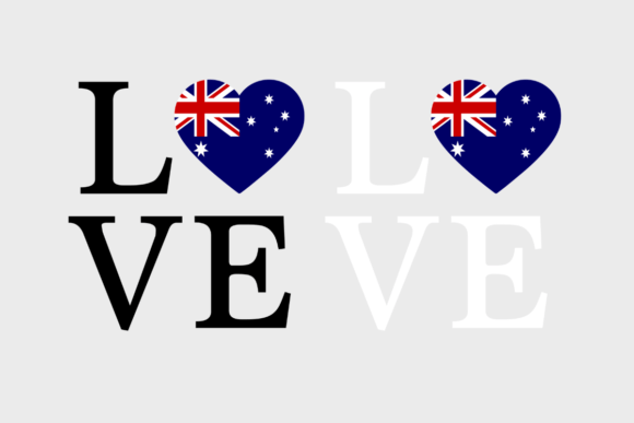 Australia Flag Graphic for Crafts