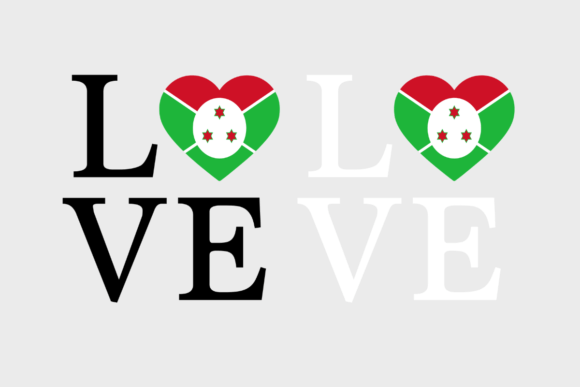 Burundi Flag Graphic for Crafts and Digital Products