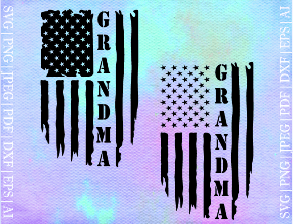 Grandma American Flag SVG for Crafts and Graphics