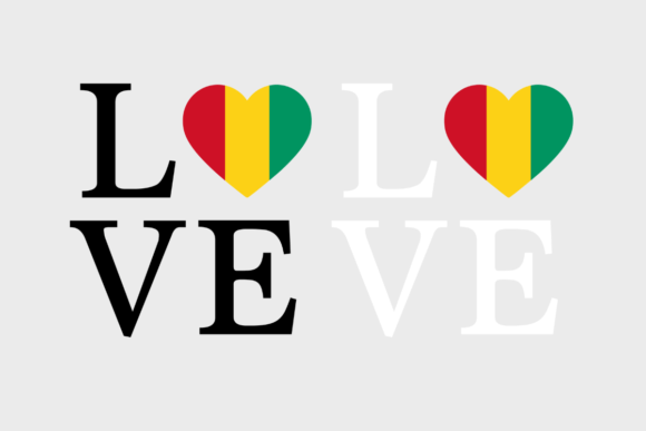 Guinea Flag, Love Guinea SVG PNG: A Graphic Asset for Crafts and Branding