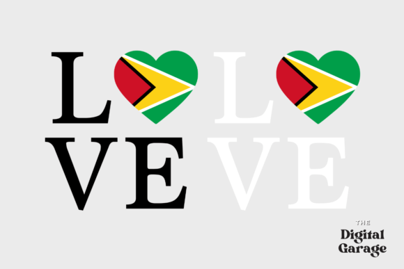 Guyana Flag, Love Guyana SVG PNG Review