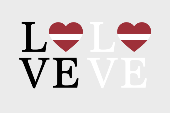 Latvia Flag, Love Latvia, Graphics for Crafts