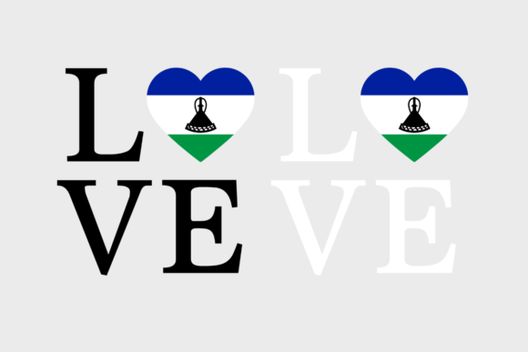 Lesotho Flag Graphic for Modern Publishing