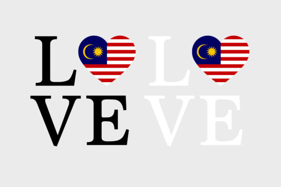 Malaysia Flag, Love Malaysia, Graphics for Local Branding