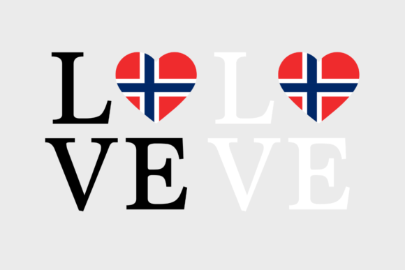 Norway Flag Graphic for Crafts and Digital Products