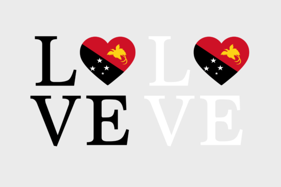 Papua New Guinea Flag, Love Papua New Guinea Graphics