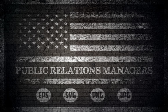 Public Relations Managers - USA Flag Graphics for Crafts