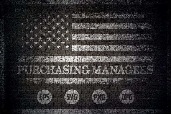 Purchasing Managers USA Flag Graphics for Crafts