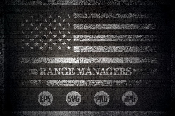 Range Managers - USA Flag Graphics for Crafts
