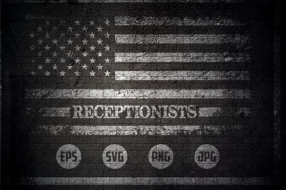 Receptionists - USA Flag Graphics for Crafts and Content Publishing