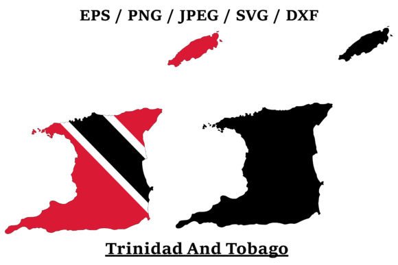 Trinidad and Tobago National Flag Map Review
