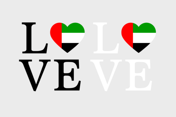 UAE Flag, Love UAE SVG PNG