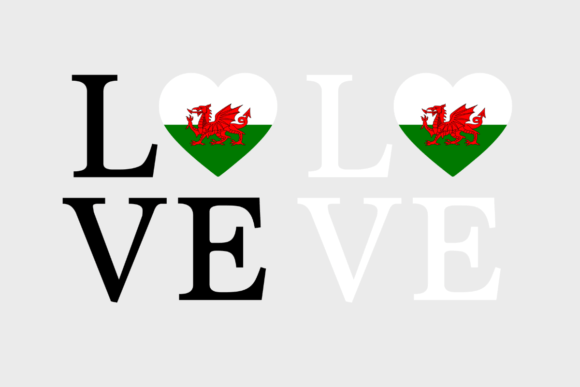 Wales Flag, Love Wales, SVG PNG